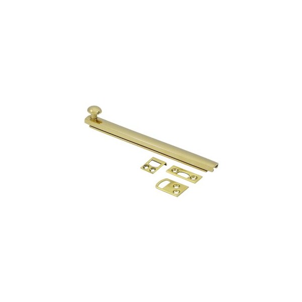 Deltana Concealed Screw Surface Bolt Window Latch Polished Brass, 10PK 6SBCS3-XCP10 - main